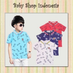 Kaos Kerah Anak Import Kacamata LK122 75  large
